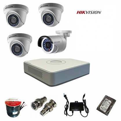 Trọn bộ 4 camera hikvision 2.0M