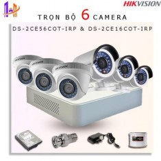 Trọn bộ 6 camera hikvision 2.0M